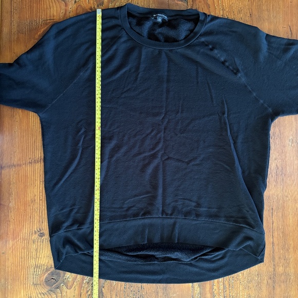 Beyond Yoga Cozy Fleece Saturday Oversized Sweatshirt Size Small Black USA Made - Picture 8 of 9